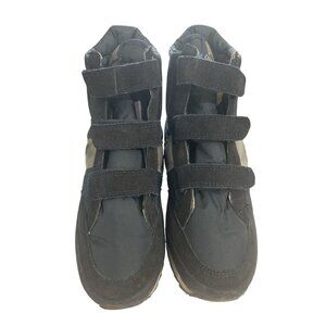 Khombu Mens Size 8  Black Gray hook loop lined High-Top winter boots